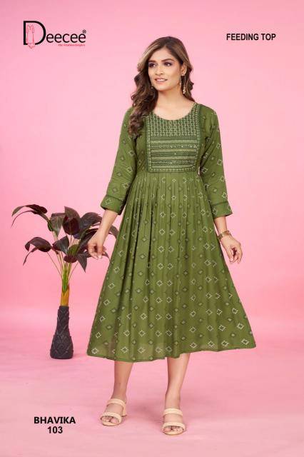 Deecee bhavika flared Wholesale Kurti supplier in surat