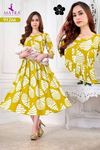 MAYRA RAYON ANARKALI Surat Kurti catalog