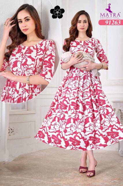 MAYRA RAYON ANARKALI Surat Kurti catalog