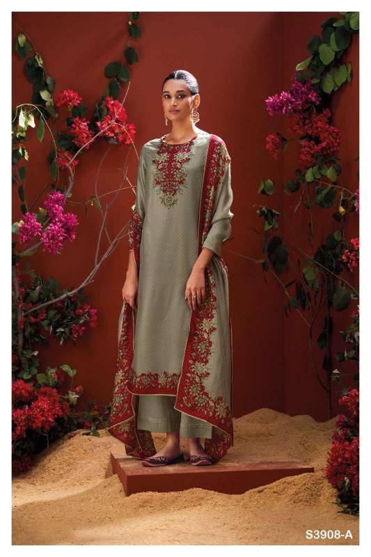 Ganga mystara 3908 Dress materials distributor in Delhi