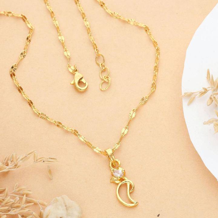 Micro Gold polish chain pendant 698 High quality artificial jewellery in Delhi