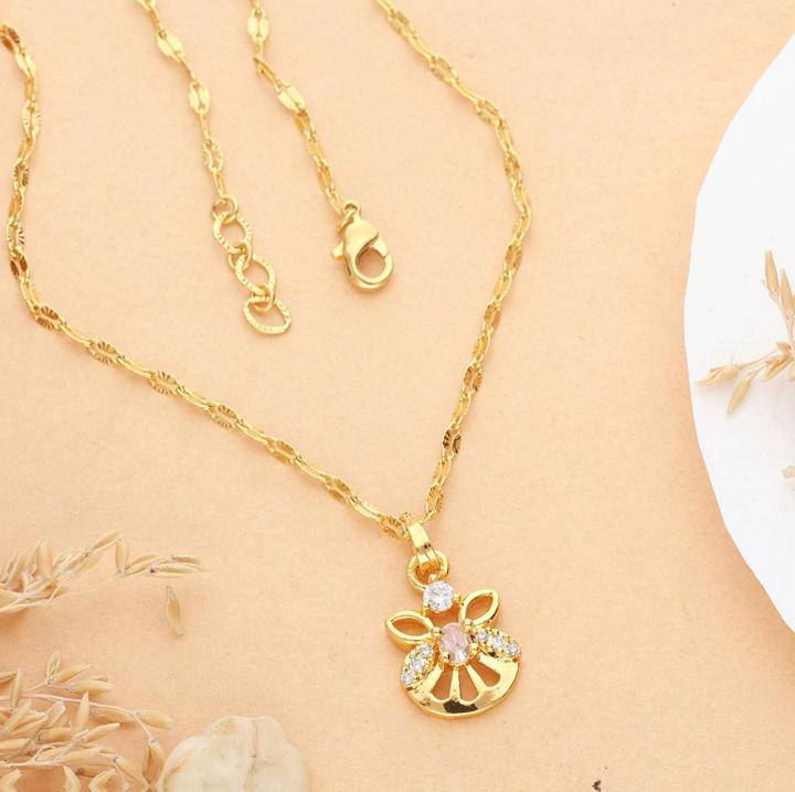 Micro Gold polish chain pendant 716 Bridal artificial jewellery sets in Delhi