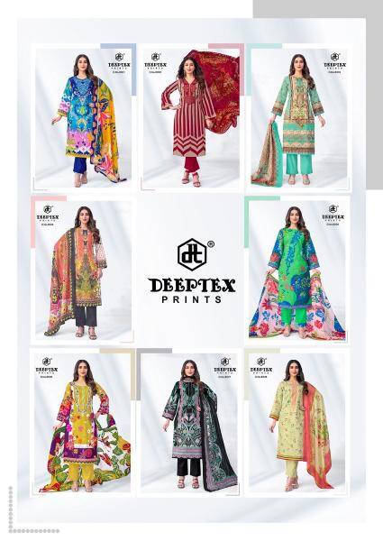 Deeptex roohi zara vol-8 Unstitched dress materials wholesale in Kolkata