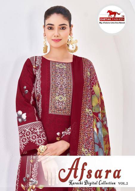 Chetak afsana vol-2 Designer dress material wholesale in Kolkata