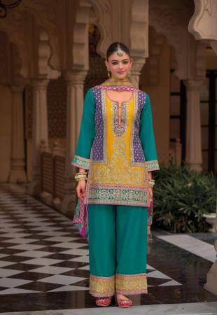 Kasturi hevey Chinon Designer kurtis wholesale