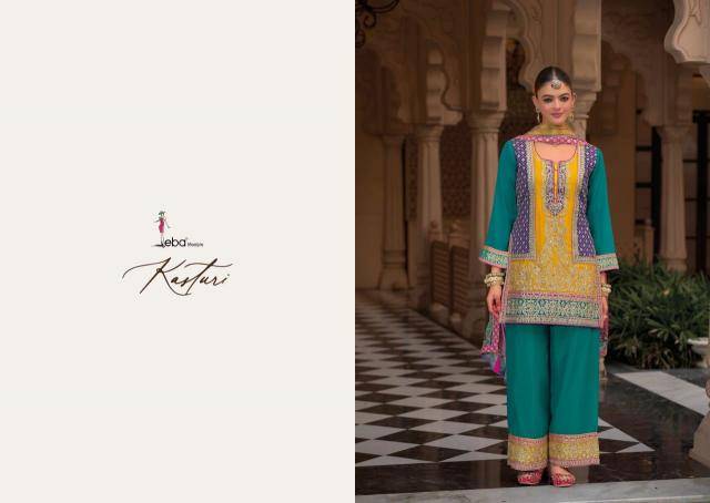 Kasturi hevey Chinon Designer kurtis wholesale