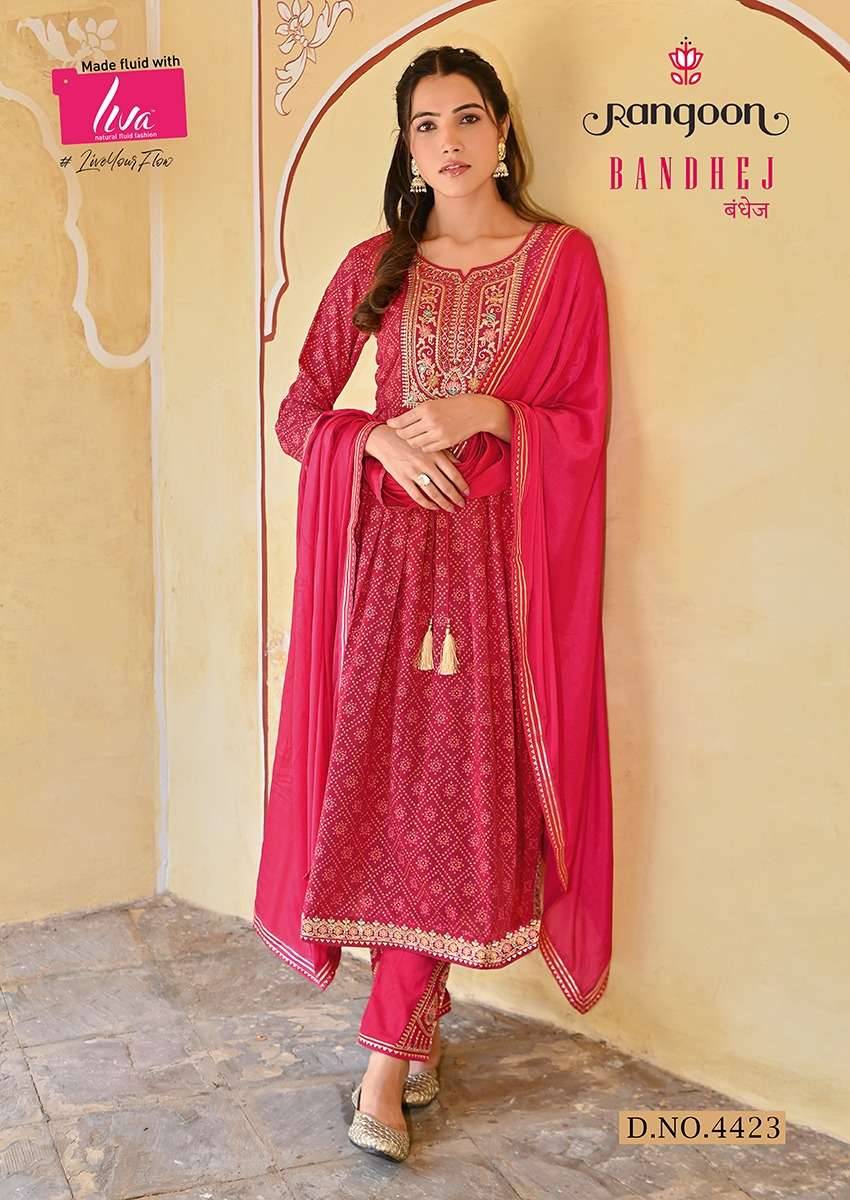 HIVA RANGOON BANDHEJ VOL 2 Kurti market in Delhi