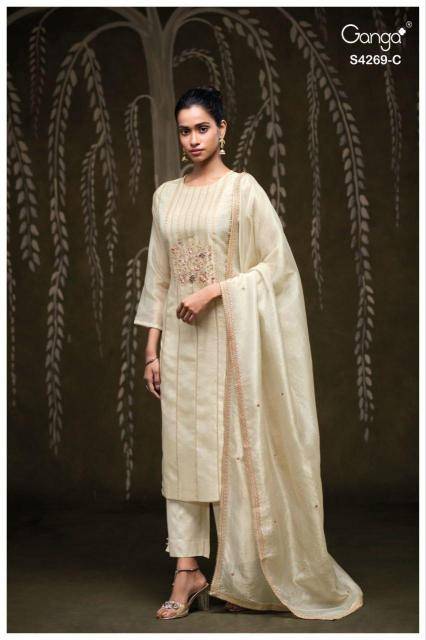Ganga Cazra 4269 Wholesale dress materials in Hyderabad