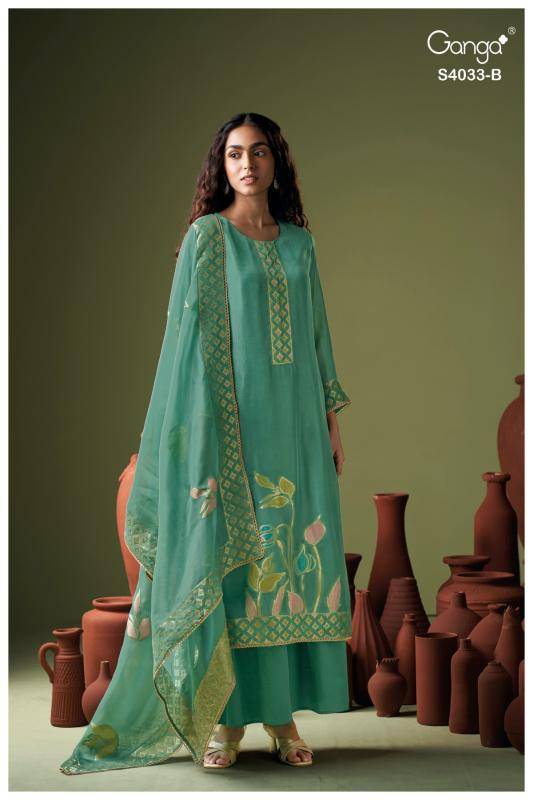 Ganga Irhaa 4033 Dress material manufacturers in Hyderabad