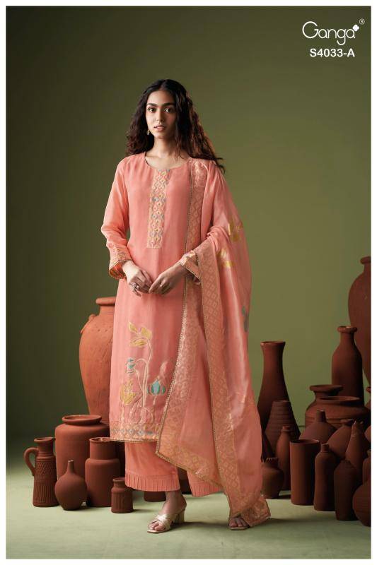 Ganga Irhaa 4033 Dress material manufacturers in Hyderabad