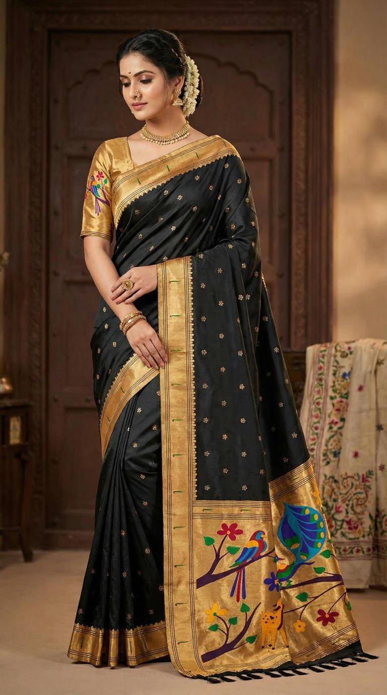 Anupama black speical  Designer lehenga saree manufacturers