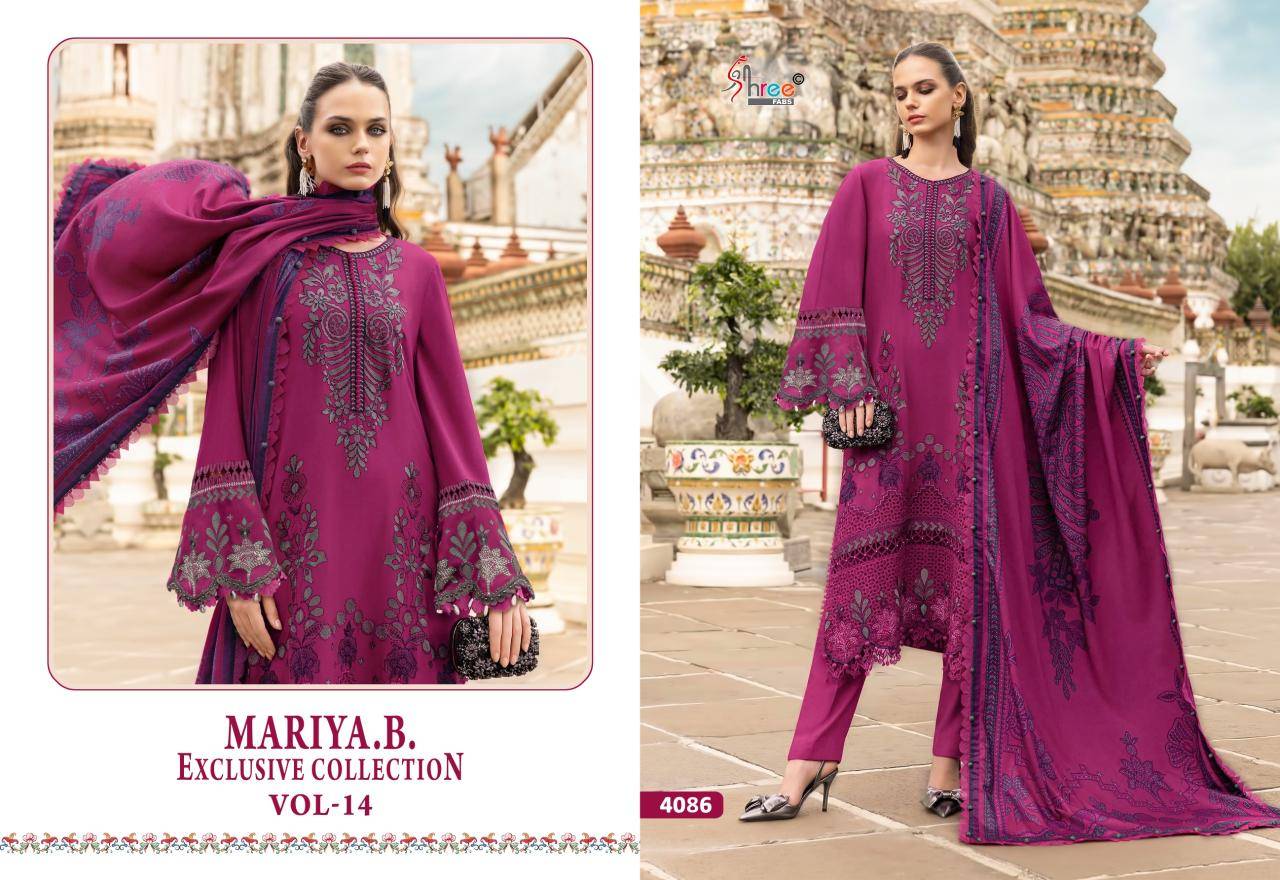 Shree fabs maria b exclusive collection vol-14 Party wear salwar kameez wholesale