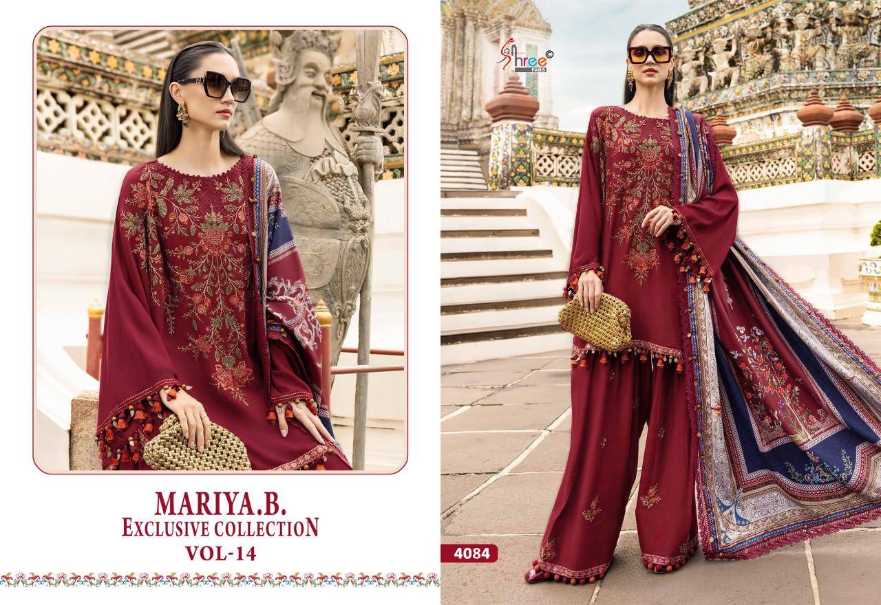 Shree fabs maria b exclusive collection vol-14 Party wear salwar kameez wholesale