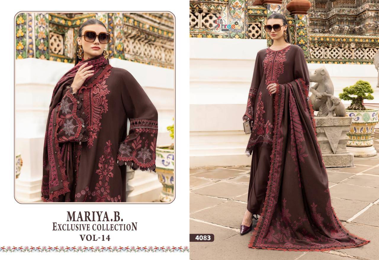 Shree fabs maria b exclusive collection vol-14 Party wear salwar kameez wholesale
