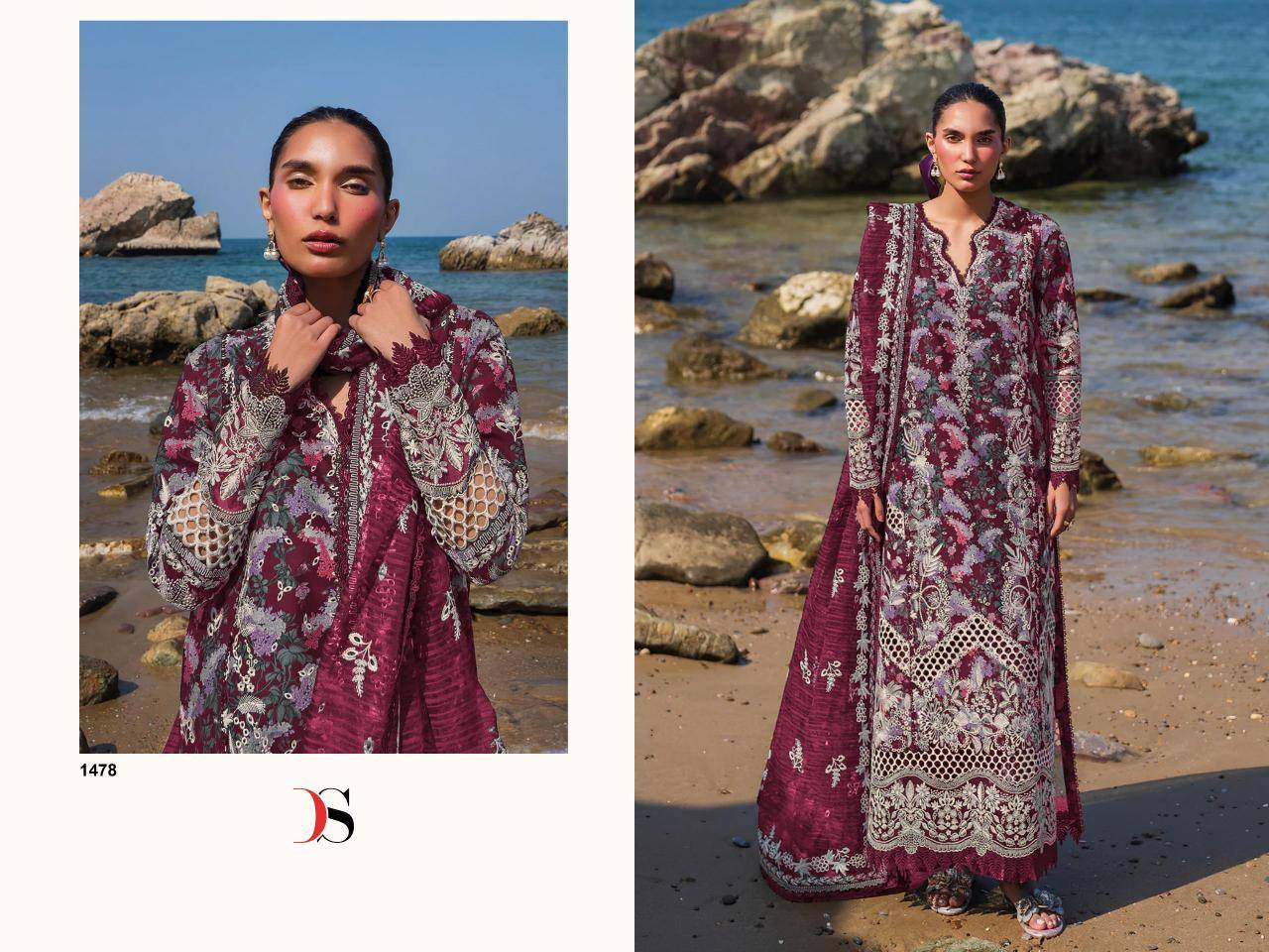 Deepsy afrozeh lawn 25-2 Casual salwar kameez wholesale