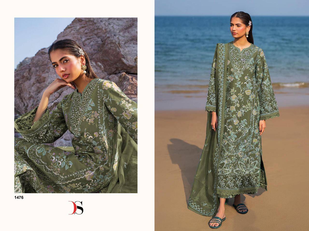 Deepsy afrozeh lawn 25-2 Casual salwar kameez wholesale