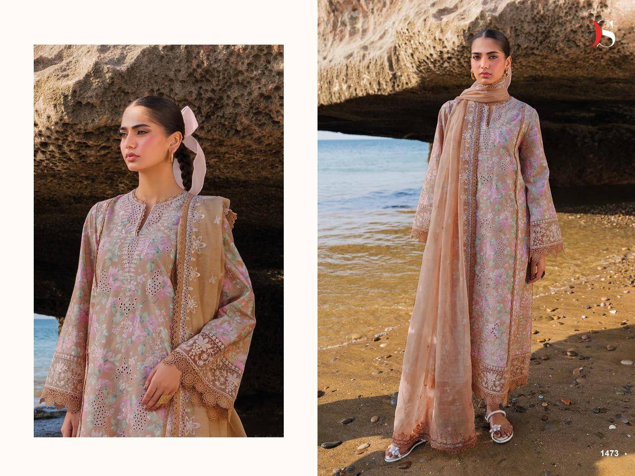 Deepsy afrozeh lawn 25-2 Casual salwar kameez wholesale