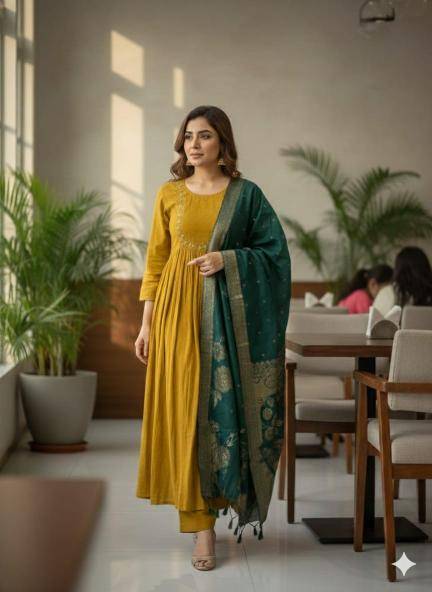 Sahilprints 3pcs Ladies kurtis wholesale in ahmedabad