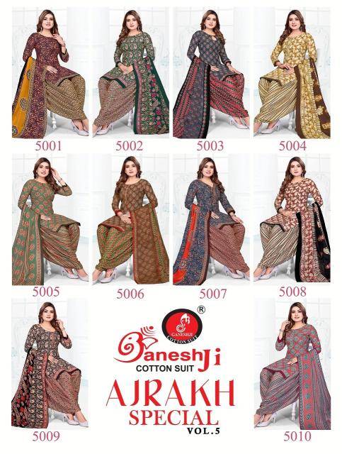Ganeshji ajrakh special vol-5 Wholesale dress suppliers in Hyderabad