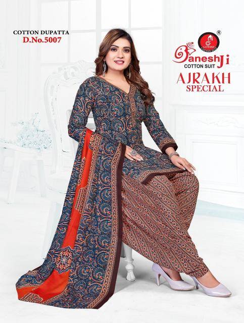 Ganeshji ajrakh special vol-5 Wholesale dress suppliers in Hyderabad