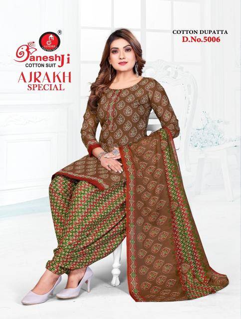Ganeshji ajrakh special vol-5 Wholesale dress suppliers in Hyderabad