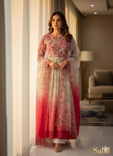 Sahilprints printed gown Kurti manufacturers in Delhi