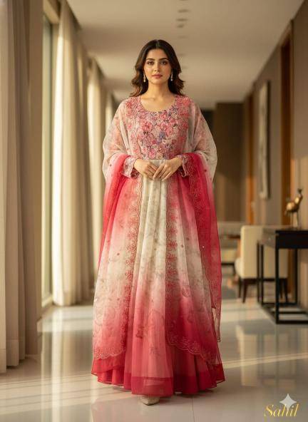 Sahilprints printed gown Kurti manufacturers in Delhi