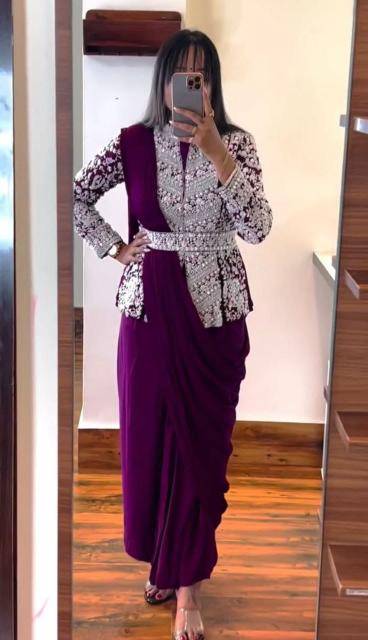 Tulsi HB-94 ready to wear Saree suppliers in Mumbai