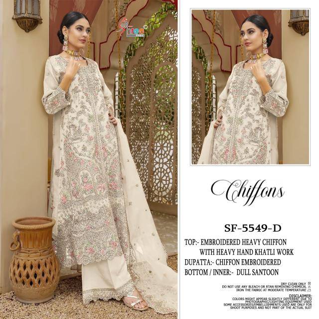Shree fabs d.no SF-5549 chiffons Surat Salwar Kameez Online