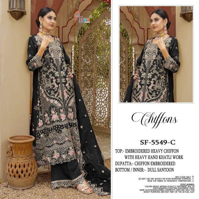 Shree fabs d.no SF-5549 chiffons Surat Salwar Kameez Online