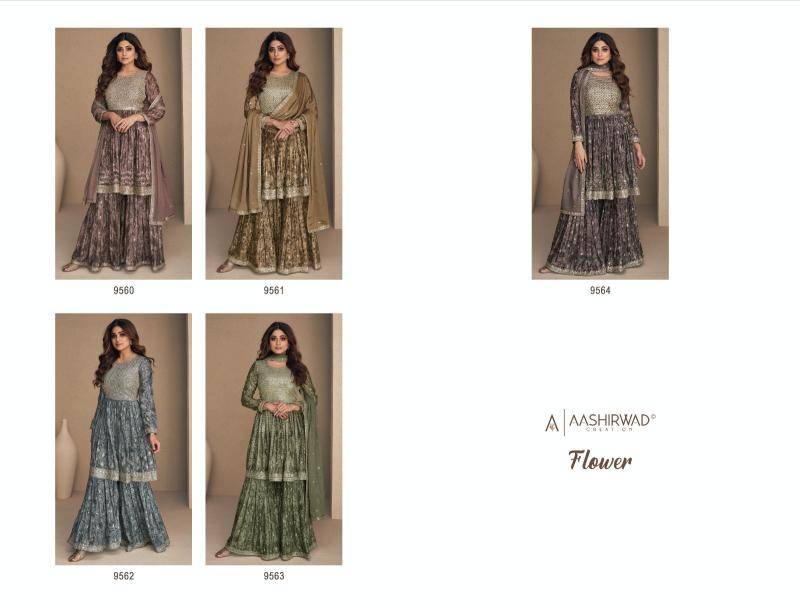 Aashirwad flower x shamita Designer salwar kameez manufacturers in India