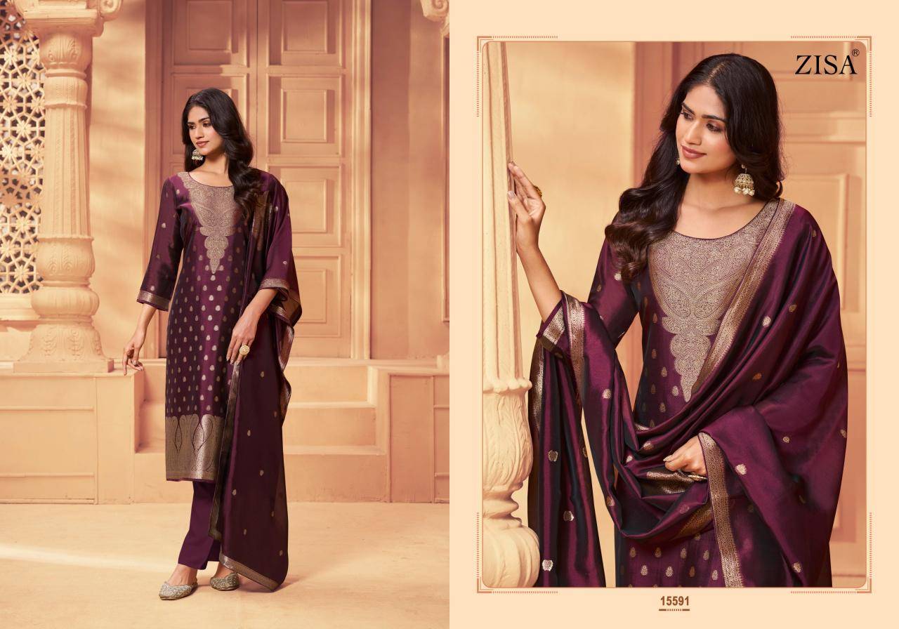 Zisa silky 6 Wholesale dress materials in Kolkata