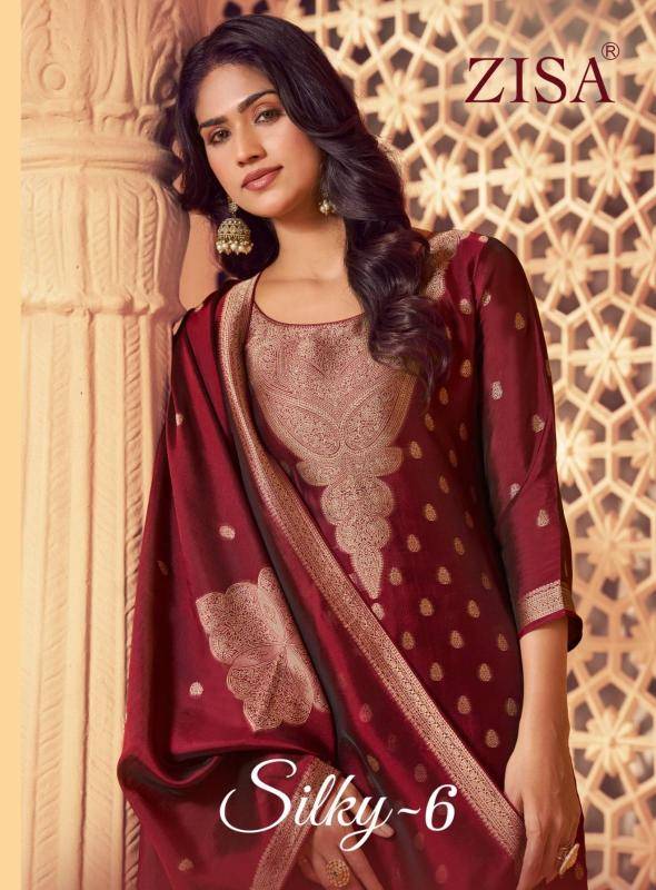 Zisa silky 6 Wholesale dress materials in Kolkata