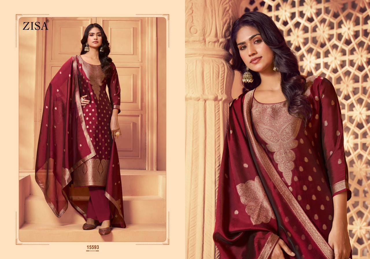 Zisa silky 6 Wholesale dress materials in Kolkata