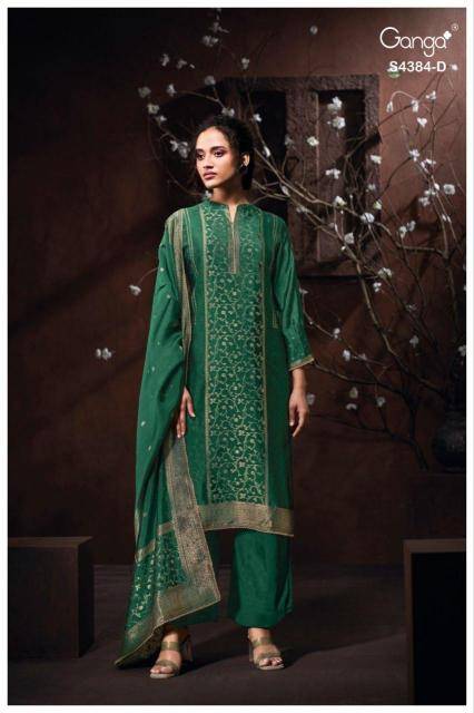 Ganga oshea 4384 Dress material wholesalers in Kolkata