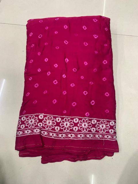 Bhagya laxmi ajrakh print with lagadi patta Wholesale saree manufacturers in Kolkata