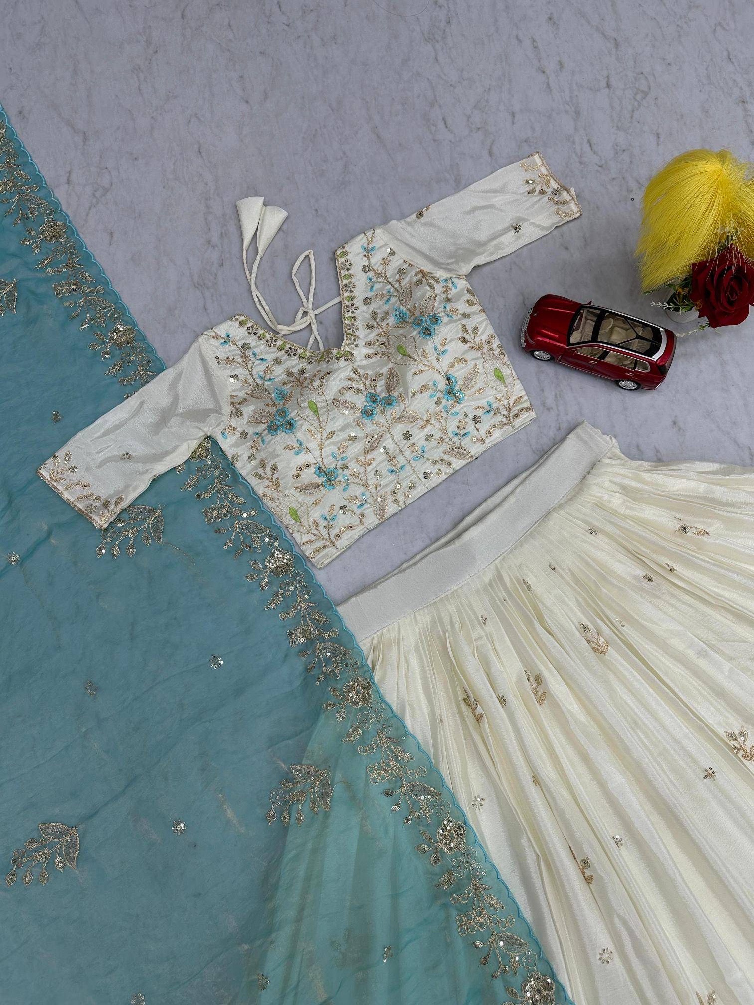 Tapi-302 Chinon Wholesale lehenga choli with price