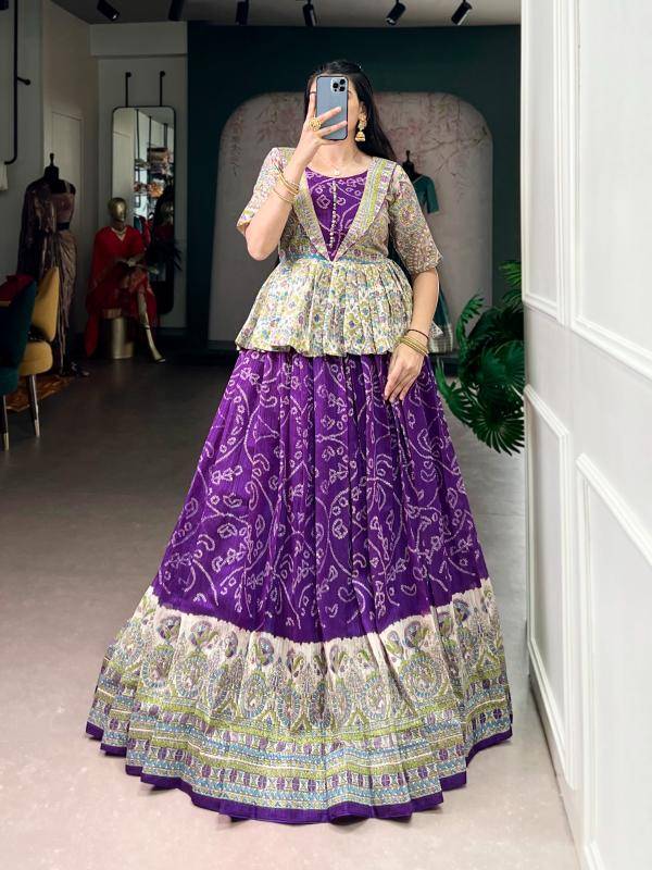 NNK 1108 Green Silk PRL Affordable lehenga choli wholesale