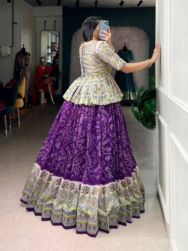 NNK 1108 Green Silk PRL Affordable lehenga choli wholesale