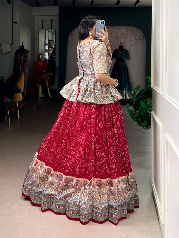 NNK 1108 Green Silk MRN Ethnic lehenga choli wholesale