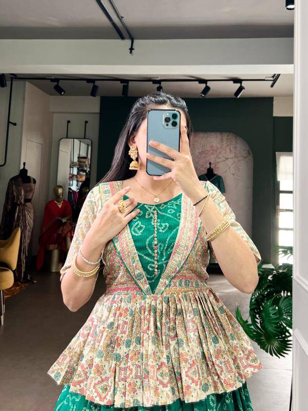 NNK 1108 Green Silk GRN Wholesale lehenga choli for weddings