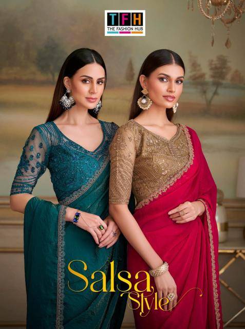 Tfh salsa style vol 5 Designer saree wholesale in Mumbai