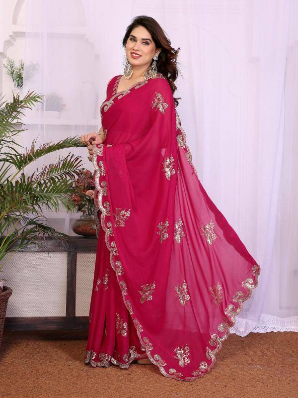 GC star georgette silk Saree Wholesale Market in India
