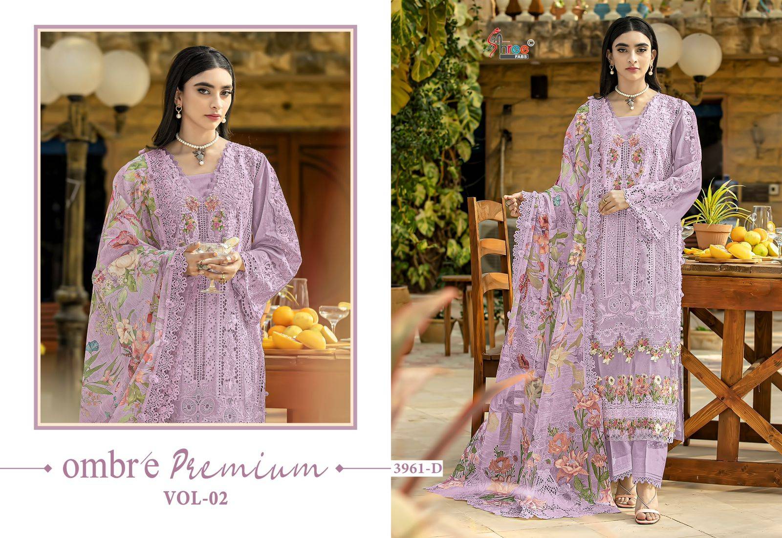 Shree Ombre 3961 Bulk Salwar Kameez Suppliers