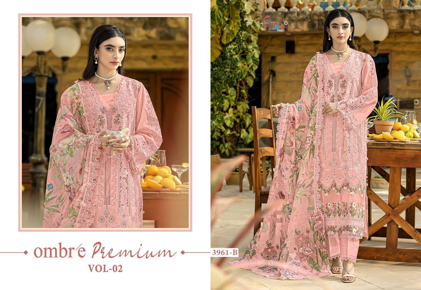Shree Ombre 3961 Bulk Salwar Kameez Suppliers