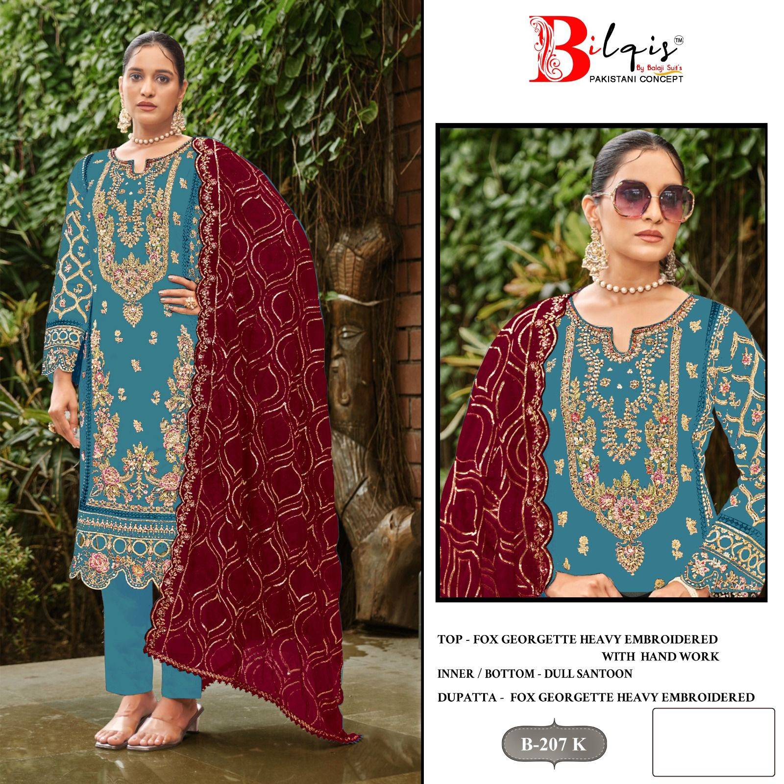 Bilqis B 207 I To L Wholesale Punjabi Salwar Kameez