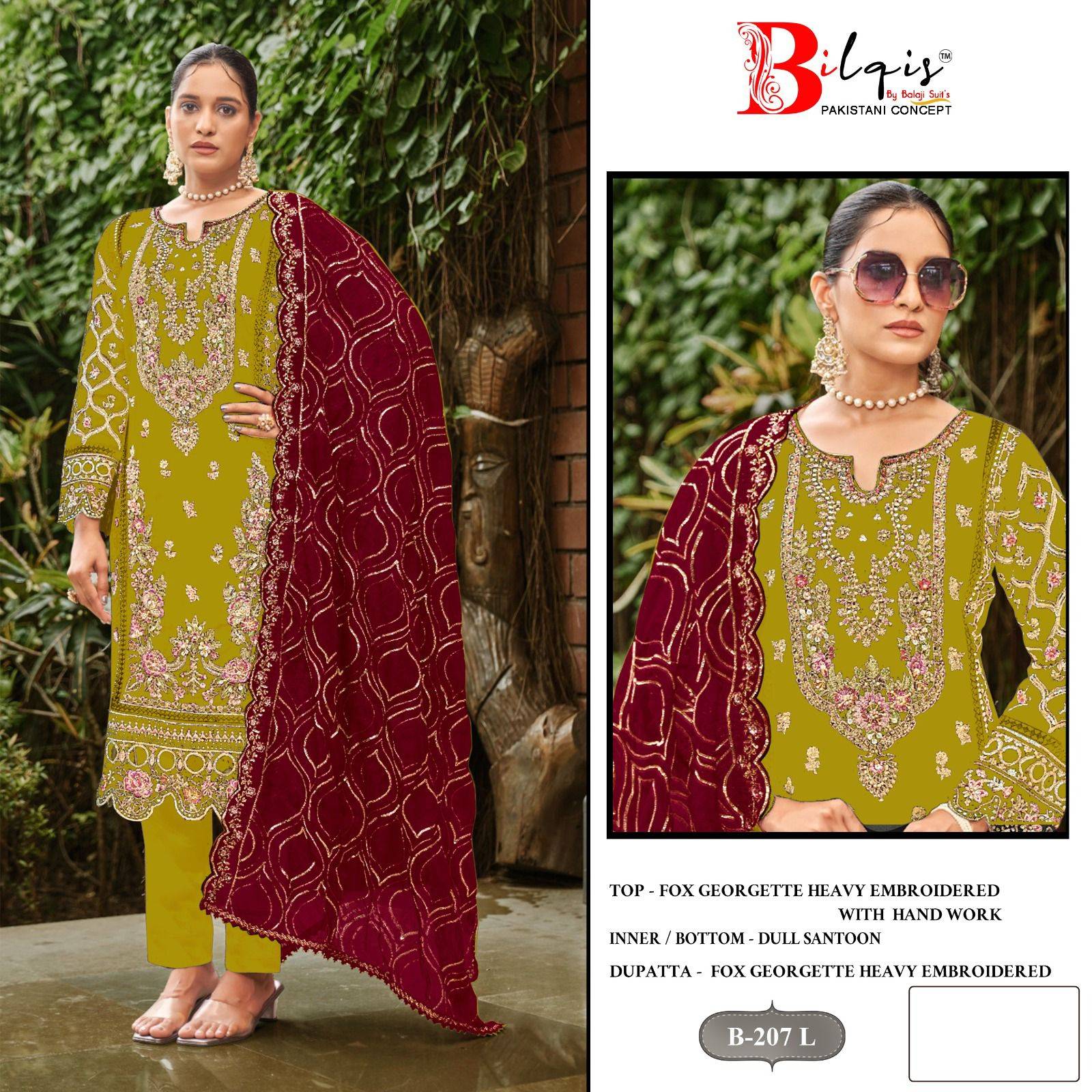 Bilqis B 207 I To L Wholesale Punjabi Salwar Kameez