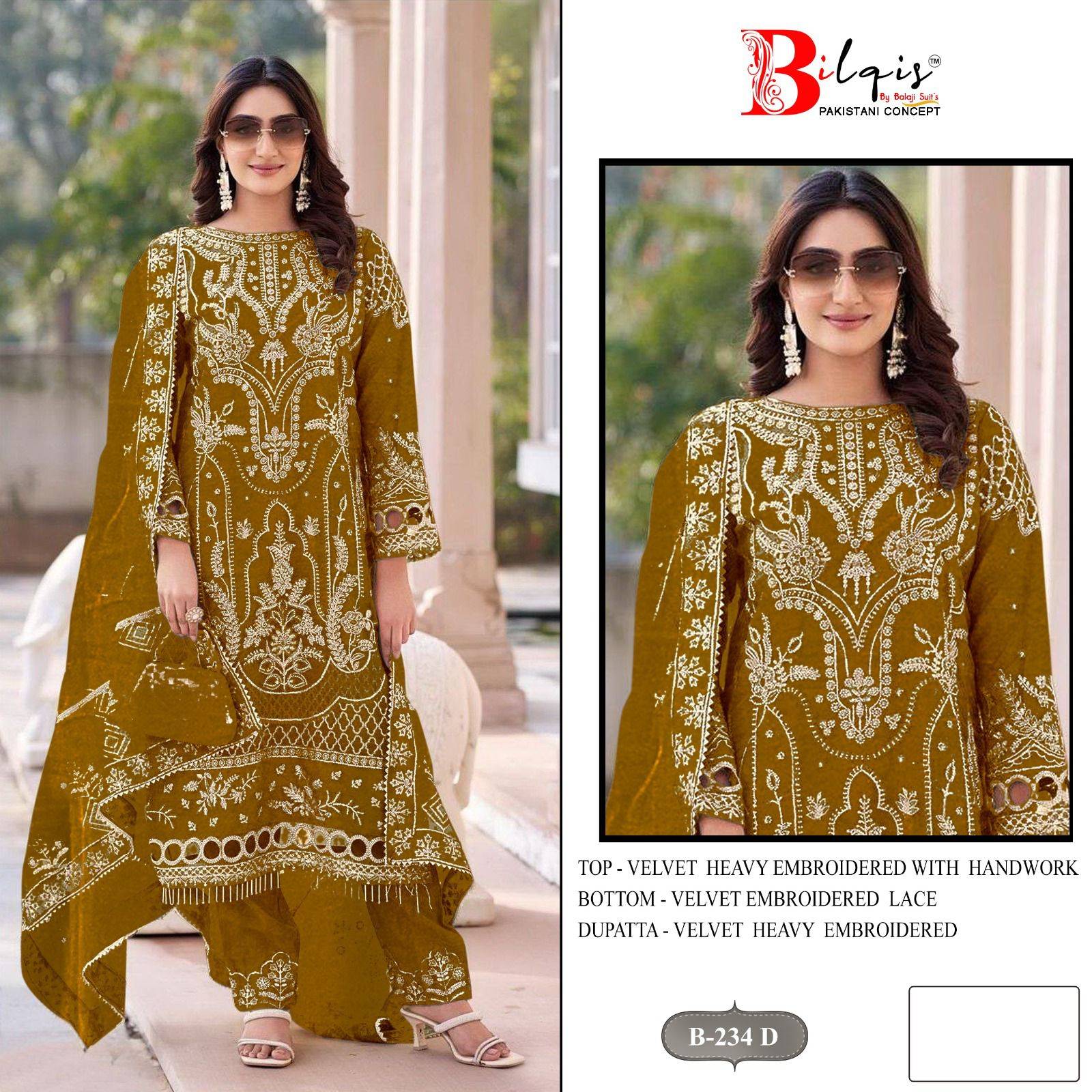 Bilqis B 234 A To D Salwar kameez manufacturers in India