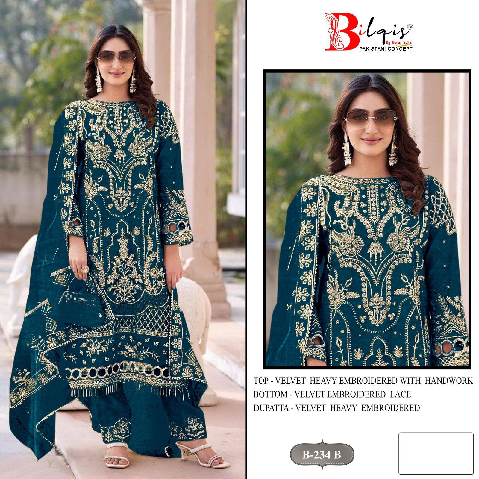 Bilqis B 234 A To D Salwar kameez manufacturers in India