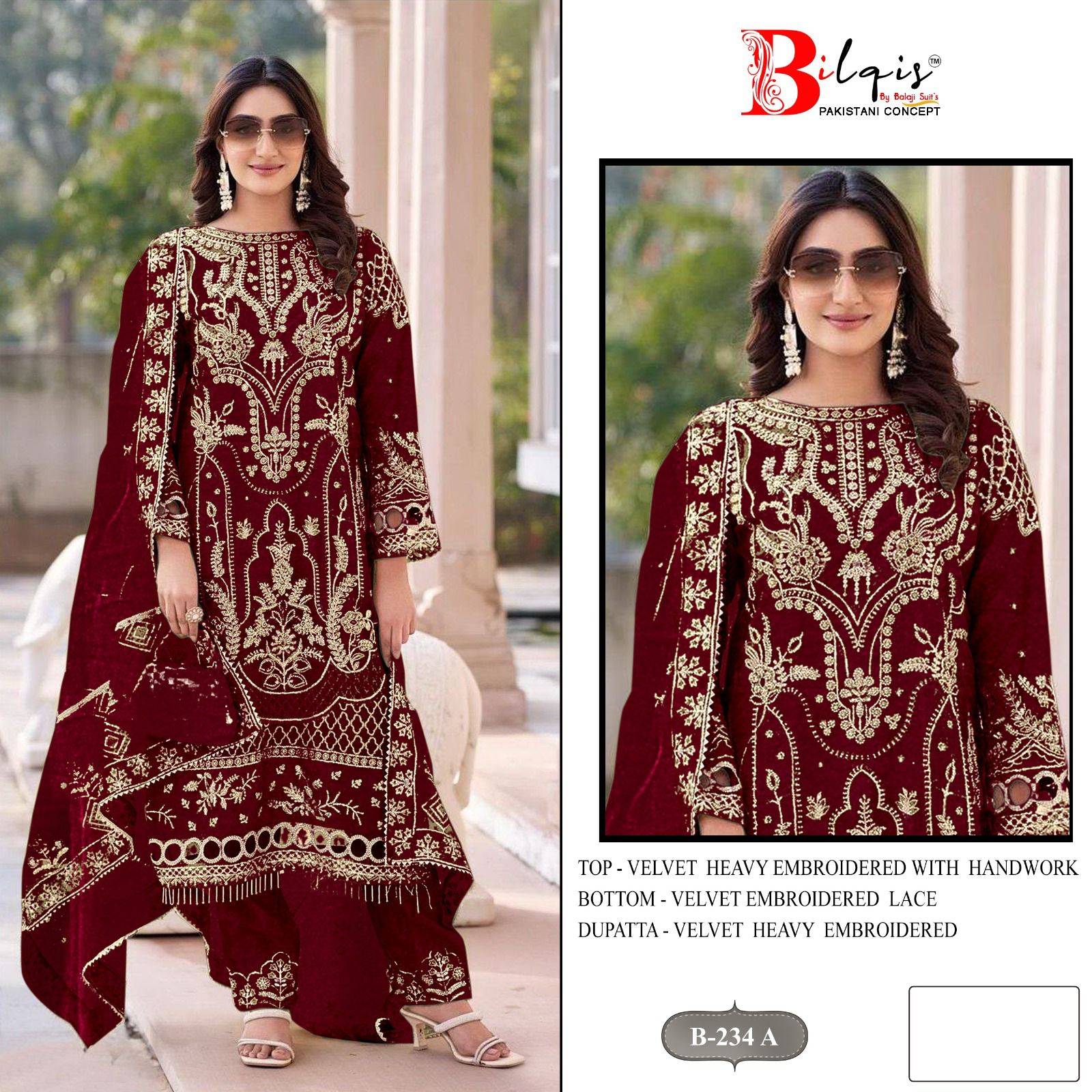 Bilqis B 234 A To D Salwar kameez manufacturers in India
